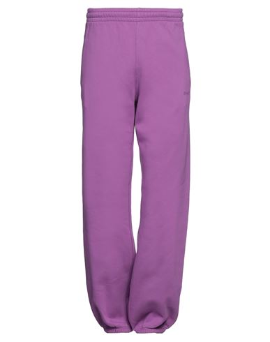 Off-white Man Pants Mauve Size L Cotton In Purple