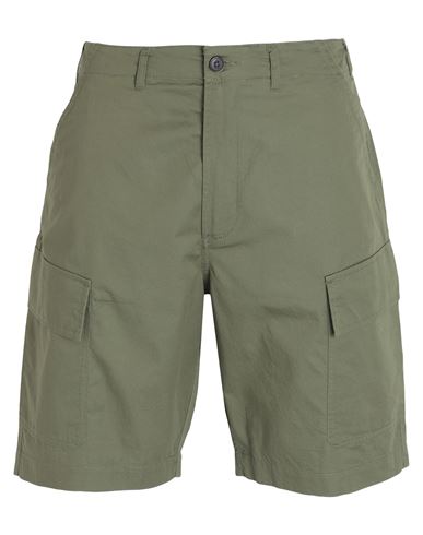 Universal Works Man Shorts & Bermuda Shorts Military Green Size 28 Cotton