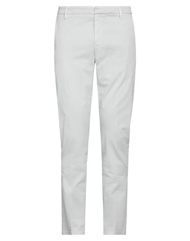 Shop Dondup Man Pants Light Grey Size 36 Cotton, Elastane