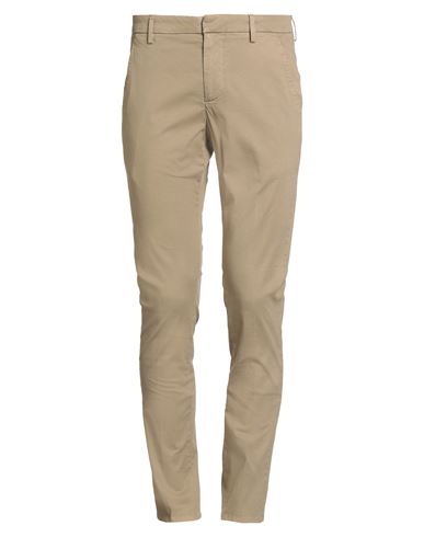 Dondup Man Pants Khaki Size 30 Cotton, Elastane In Neutral