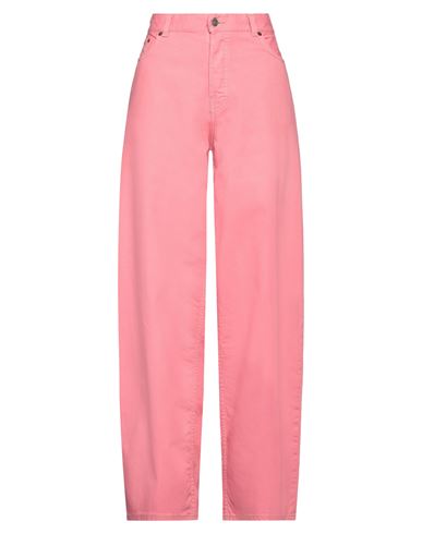Haikure Woman Jeans Salmon Pink Size 25 Cotton, Linen