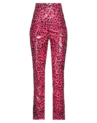 Dolce & Gabbana Woman Pants Fuchsia Size 10 Polyurethane, Polyester In Pink