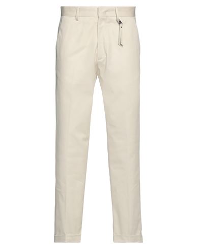 Gazzarrini Man Pants Cream Size 28 Cotton, Elastane In White