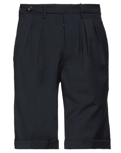 Michele Carbone Man Shorts & Bermuda Shorts Midnight Blue Size 31 Polyester, Wool, Elastane, Cotton