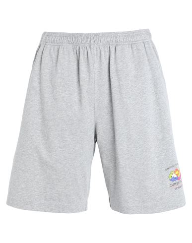 Vetements Man Shorts & Bermuda Shorts Grey Size Xs Cotton