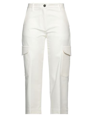 Nine In The Morning Woman Pants White Size 26 Cotton, Elastane