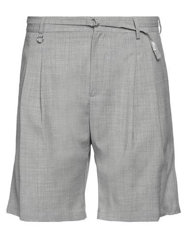 Golden Craft 1957 Man Shorts & Bermuda Shorts Grey Size 38 Polyester, Wool, Elastane