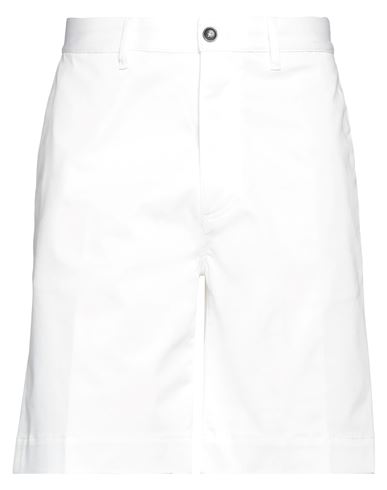 Nine In The Morning Man Shorts & Bermuda Shorts White Size 34 Cotton, Elastane