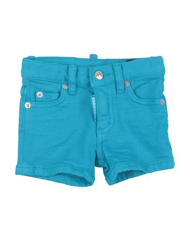 Shop Dsquared2 Newborn Jeans Azure Size 3 Cotton, Elastane In Blue