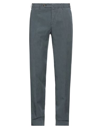 Pt Torino Man Pants Lead Size 34 Lyocell, Linen, Cotton In Grey