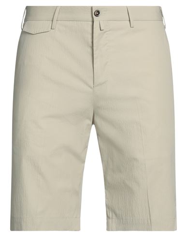 Pt Torino Man Shorts & Bermuda Shorts Beige Size 36 Cotton, Lyocell, Elastane