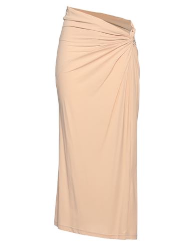 Shop Atlein Woman Maxi Skirt Light Brown Size 8 Polyamide, Elastane In Beige