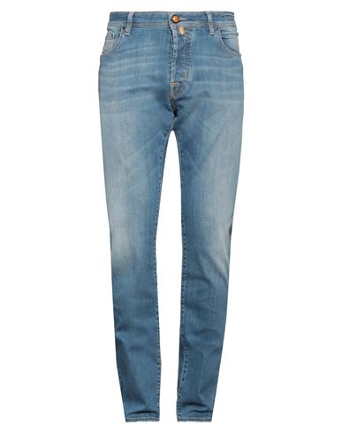 Shop Jacob Cohёn Man Jeans Blue Size 32 Cotton, Elastomultiester, Elastane