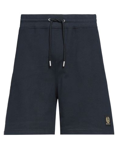 Shop Belstaff Man Shorts & Bermuda Shorts Midnight Blue Size 3xl Cotton