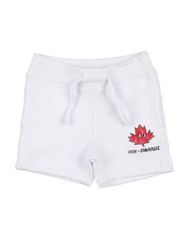 Dsquared2 Newborn Shorts & Bermuda Shorts White Size 3 Cotton In White