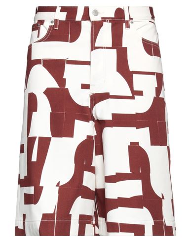 Dries Van Noten Man Shorts & Bermuda Shorts Burgundy Size 33 Cotton In Red