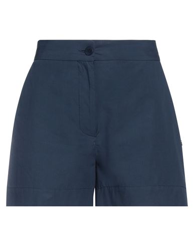Ottod'ame Woman Shorts & Bermuda Shorts Midnight Blue Size 0 Cotton