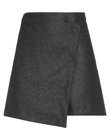 Grifoni Woman Mini Skirt Steel Grey Size 6 Wool, Polyamide