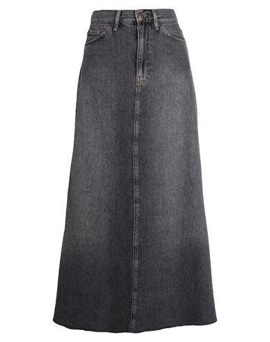 Topshop Woman Denim Skirt Grey Size 10 Cotton