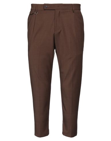 Golden Craft 1957 Man Pants Brown Size 38 Polyester, Wool, Elastane