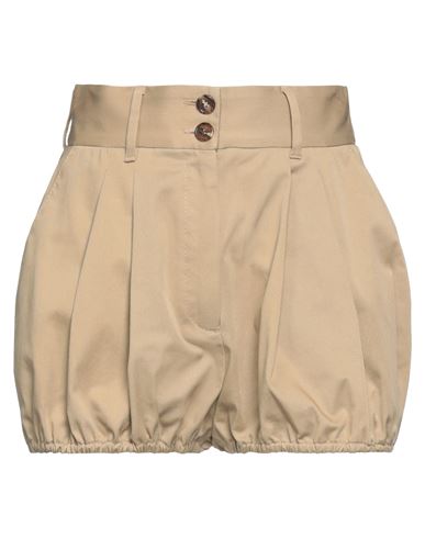 Dolce & Gabbana Woman Shorts & Bermuda Shorts Beige Size 6 Cotton, Elastane