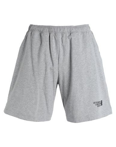 Shop Vetements Man Shorts & Bermuda Shorts Light Grey Size Xl Cotton