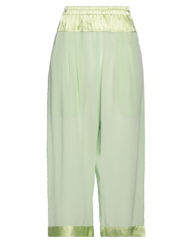 Maurizio Woman Pants Light Green Size M Silk, Rayon