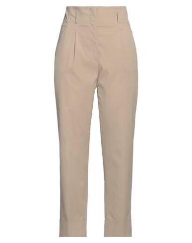Peserico Woman Pants Camel Size 4 Cotton, Polyester, Elastane In Beige
