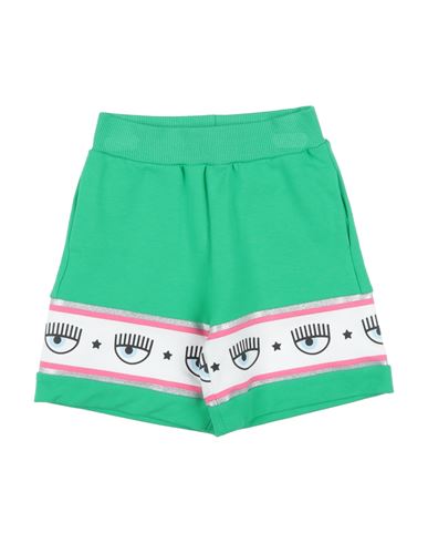Shop Chiara Ferragni Toddler Girl Shorts & Bermuda Shorts Green Size 6 Cotton, Elastane