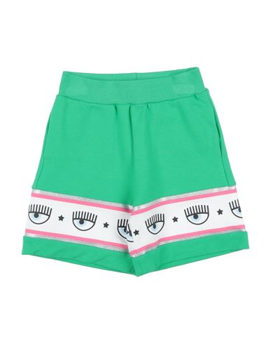 Chiara Ferragni Toddler Girl Shorts & Bermuda Shorts Green Size 6 Cotton, Elastane In Green