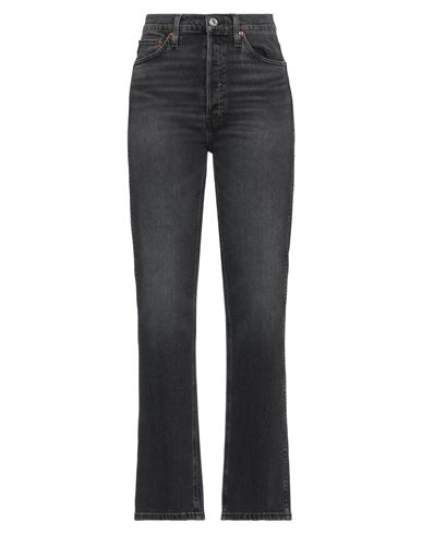 Re/done Woman Jeans Black Size 31 Cotton, Elastomultiester, Lycra