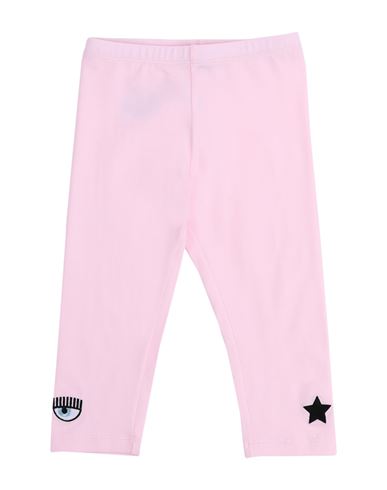 Shop Chiara Ferragni Toddler Girl Leggings Light Pink Size 3 Cotton, Elastane