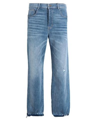 Nahmias Man Jeans Blue Size 34 Cotton, Elastane