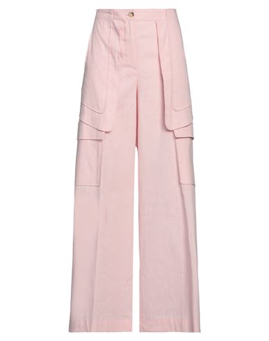 Ballantyne Woman Pants Pink Size 4 Linen, Cotton, Elastane