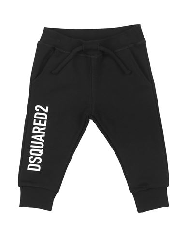 Dsquared2 Newborn Pants Black Size 3 Cotton, Elastane In Black