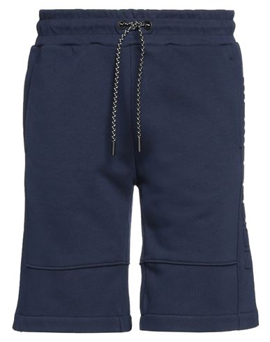 Momo Design Man Shorts & Bermuda Shorts Midnight Blue Size Xl Cotton, Polyester