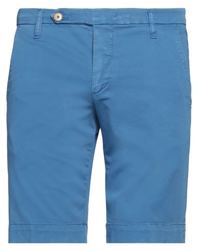 Entre Amis Man Shorts & Bermuda Shorts Blue Size 33 Cotton, Elastane