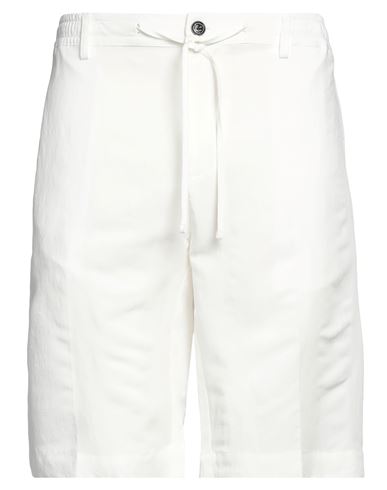 Liu •jo Man Man Shorts & Bermuda Shorts White Size 36 Viscose, Linen