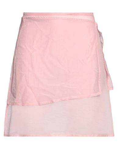 Shop Paloma Wool Woman Mini Skirt Pink Size Xs Cotton, Silk