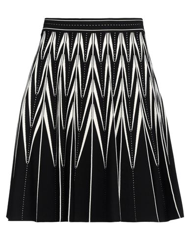 Shop Alexander Mcqueen Woman Mini Skirt Black Size M Viscose, Polyester, Polyamide, Elastane