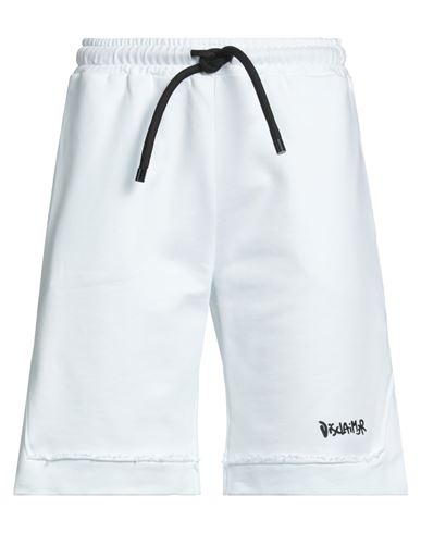 Disclaimer Man Shorts & Bermuda Shorts White Size S Cotton