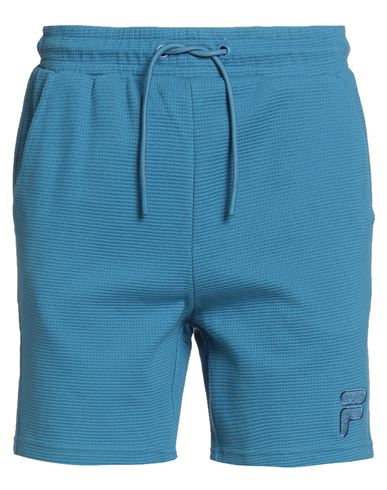 Fila Man Shorts & Bermuda Shorts Light Blue Size Xs Cotton In Blue