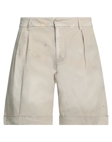 Dondup Man Shorts & Bermuda Shorts Beige Size 32 Cotton, Lyocell, Elastane