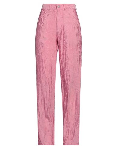 Mm6 Maison Margiela Woman Pants Pink Size 4 Polyester, Polyamide