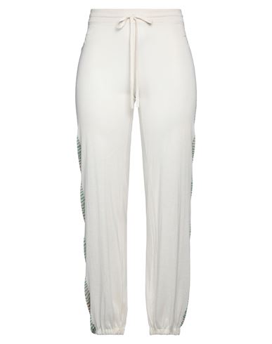 Shop Missoni Woman Pants Ivory Size 6 Cashmere, Silk, Viscose In White