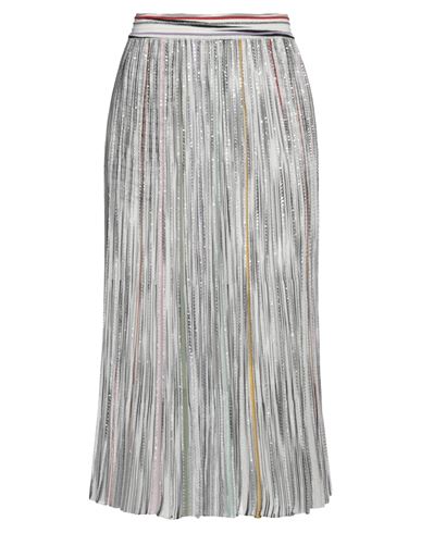 Missoni Woman Midi Skirt White Size 8 Viscose, Polyamide, Polyester