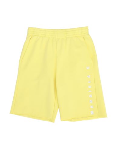 Shop Mm6 Maison Margiela Toddler Boy Shorts & Bermuda Shorts Yellow Size 6 Cotton
