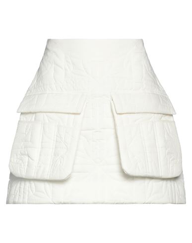 Shop Simone Rocha Woman Mini Skirt White Size 2 Polyester, Cotton