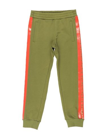 Shop Balmain Toddler Boy Pants Military Green Size 6 Cotton