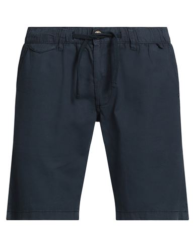 Impure Man Shorts & Bermuda Shorts Navy Blue Size Xl Linen, Cotton